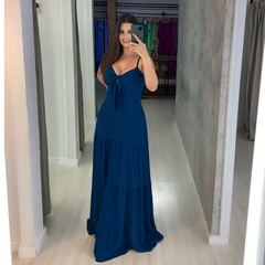 Vestido Camila - Azul Petróleo