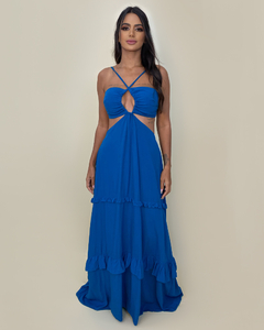 Vestido Michelle - Azul Petróleo - comprar online
