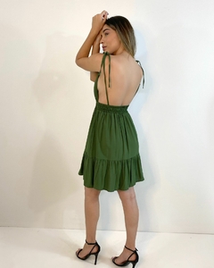 Vestido Valentina - Verde Militar - comprar online