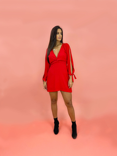 Vestido Marília - Vermelho na internet