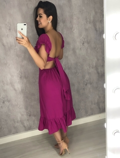 Vestido Jasmin - Fúcsia - comprar online