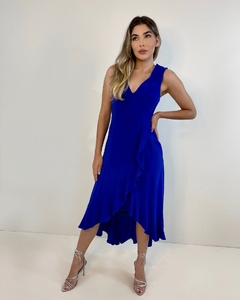 Vestido Alessandra - Azul Royal - Closet RC Atacado