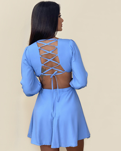 Vestido Leona - Azul Claro - comprar online