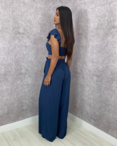 Conjunto Pantalona Samira - Azul Marinho - comprar online