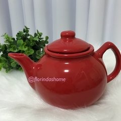 Bule de Chá em Cerâmica 700ml Vermelho - comprar online