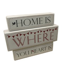 Bloco Decorativo Home Is - comprar online