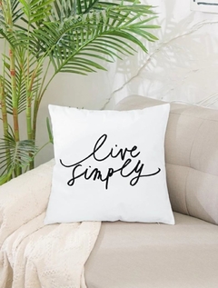 CAPA DE ALMOFADA LIVE SIMPLY - comprar online