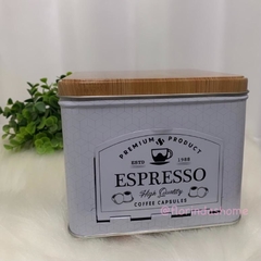 LATA PORTA CÁPSULAS ESPRESSO