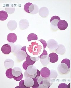 Confetti de círculos para decorar mesas en internet