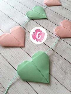Guirnalda de Corazones en Origami - comprar online