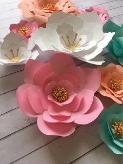 Flores de papel de 35 a 25 cm - tienda online