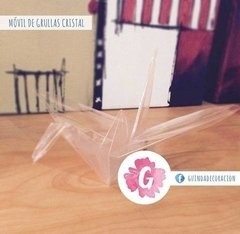Grullas Transparentes Souvenir Deco Casamiento Origami - tienda online
