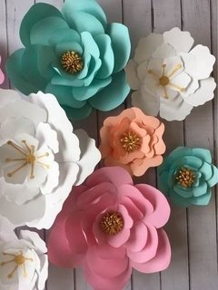 Flores de papel de 35 a 25 cm - comprar online