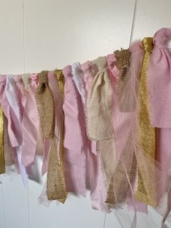 Guirnalda de flecos de tela con arpillera - comprar online
