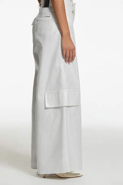 PANTALON RX WIDE LEG SILVER METALLIC - comprar online