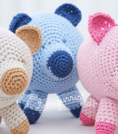 Muñeco tejido de apego - Chanchito amigurumi en internet