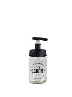 Dispenser Jabón Vidrio Negro