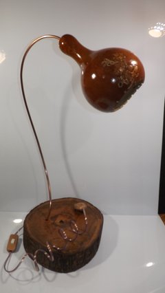 Luminária de Cabaça - GL12 - Art.UR - Artes e Artesanato