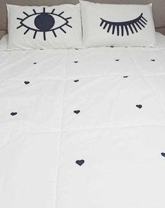 Acolchado estampado tamaño Queen (2.40x2.40) + 2 fundas de almohada de regalo - tienda online