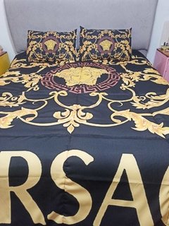 Acolchado estampado tamaño Queen (2.40x2.40) + 2 fundas de almohada de regalo en internet