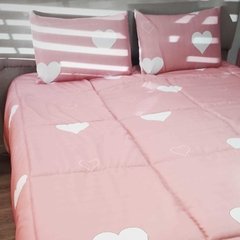 Acolchado estampado tamaño Queen (2.40x2.40) + 2 fundas de almohada de regalo