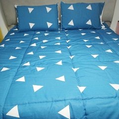 Acolchado estampado tamaño King (3x3) + 2 fundas de almohada de regalo en internet