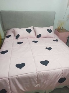 Acolchado estampado tamaño King (3x3) + 2 fundas de almohada de regalo en internet