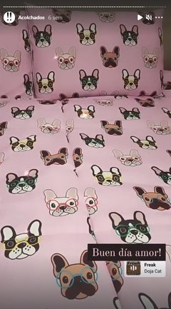 Imagen de Acolchado estampado tamaño Queen (2.40x2.40) + 2 fundas de almohada de regalo