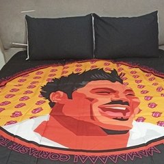 Imagen de Acolchado estampado tamaño King (3x3) + 2 fundas de almohada de regalo