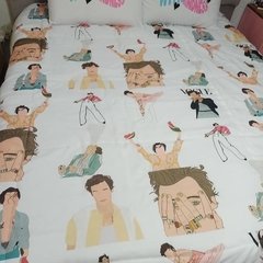 Acolchado estampado tamaño King (3x3) + 2 fundas de almohada de regalo - tienda online