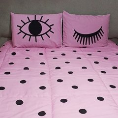 Acolchado estampado tamaño Queen (2.40x2.40) + 2 fundas de almohada de regalo