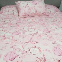 Acolchado estampado tamaño Twin (1.50x2.40) + 1 funda de almohada de regalo en internet