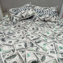 Imagen de Acolchado estampado tamaño King (3x3) + 2 fundas de almohada de regalo