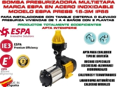 Bomba Persurizadora Espa Press 15-3 Mayor Presion Y Caudal - Bairesclimatizacion