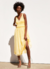 Vestido Zara Tule Amarelo - comprar online
