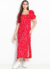 Vestido Vermelho Flores Hering - I LOVE BAZAR