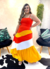 Vestido Tricolors Laranja D13269 - comprar online