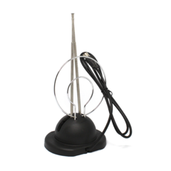 ANTENA TV TELESCOPICA PORTATIL C/ BASE + RADIO - comprar online