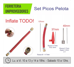 PICOS P/ INFLADOR DE PELOTAS + ACCESORIOS X 5 en internet