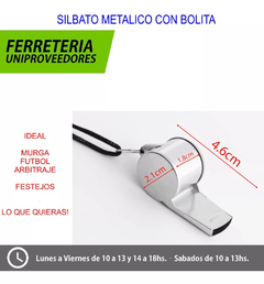 SILBATO METALICO AUXILIO en internet