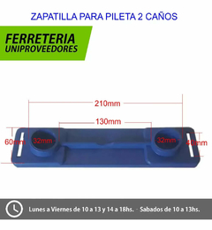 ZAPATILLA PARA DOBLE ESTRUCTURA PILETA PELOPINCHO en internet