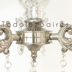 Imagen de Araña de 3 luces de bronce fundición modelo petit cromada de