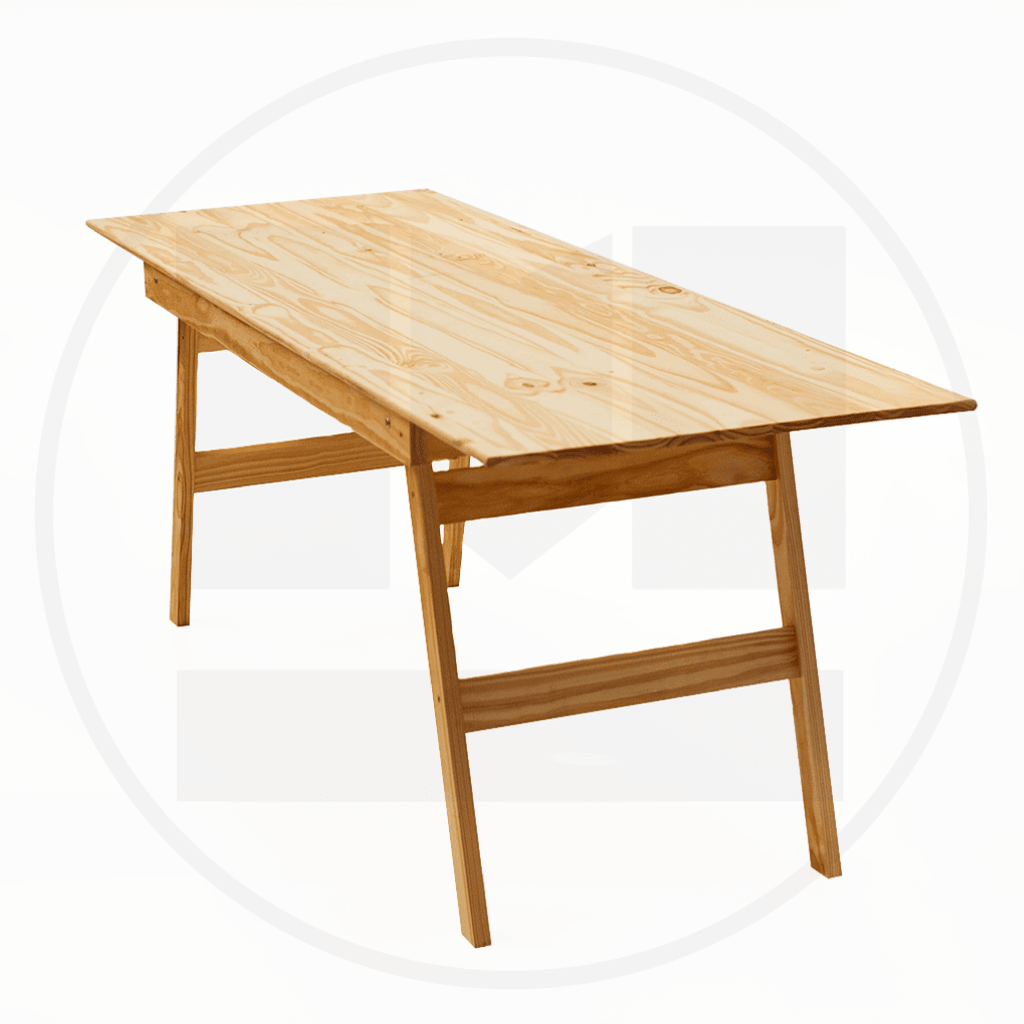 Cómo diseñar una mesa con caballetes?