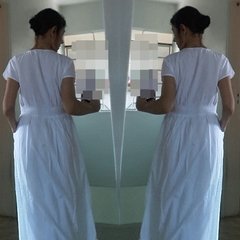 vestido tecido algodão branco laise lese festa artesanal - loja online