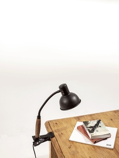 Lámpara Pinza con madera - tienda online