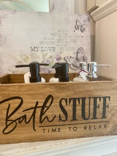 Cajón de madera BATH STUFF - comprar online