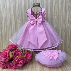 vestido de bebe rosa