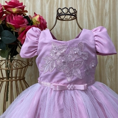 Vestido de festa infantil Fabielle Rosa - comprar online