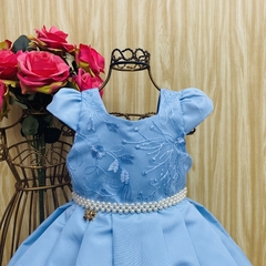 Vestido de festa infantil Anne azul - comprar online