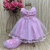 Vestido de festa baby Grazi rosa